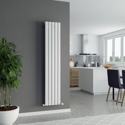 Agadon Berlin Aluminium Designer Radiator 1800 X 345 mm White2782 Btu10 Years Guarantee from B&Q