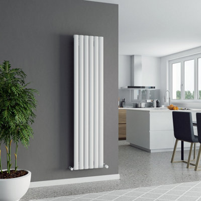 Agadon Berlin Aluminium Designer Radiator 1800 X 415 mm White3335 Btu10 Years Guarantee from B&Q