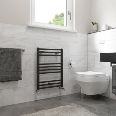 Agadon Willow Designer Towel Radiator 677 X 500 Anthracite Structure928 Btu10 Years Guarantee from B&Q