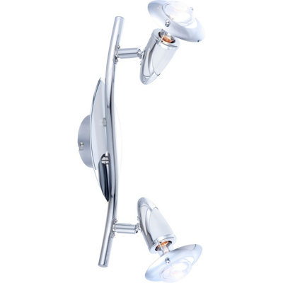 Luminosa Lighting Luminosa Lord Twin Ceiling Spotlight Chrome 2X E14 from B&Q