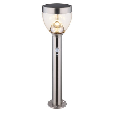 Luminosa Lighting Luminosa Solar Light Outdoor Bollard Stainless Steel Ip44 Led 3000K from B&Q