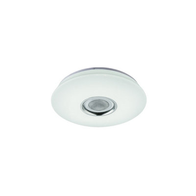 Luminosa Lighting Luminosa Nicole Decorative Flush Ceiling Light White Led Dimmable 2700-6500K Remote Control from B&Q