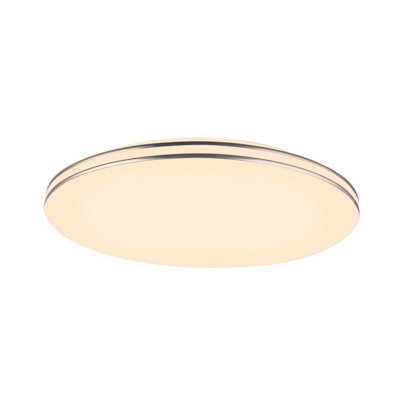 Luminosa Lighting Luminosa Pierre Integrated Led Semi Flush Ceiling Light White Led 3000K from B&Q