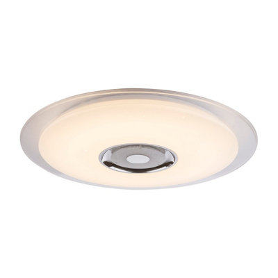 Luminosa Lighting Luminosa Tune Decorative Flush Ceiling Light White Led Dimmable 3000-6000K Remote Control from B&Q