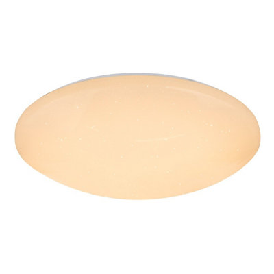 B&Q -  Luminosa Atreju I Flush Ceiling Light White 1X Rgb Led Dimmable 3000-6500K Remote Control
