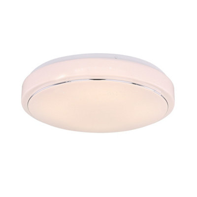 Luminosa Lighting Luminosa Kalle Flush Ceiling Light White Led 3000-6000K from B&Q