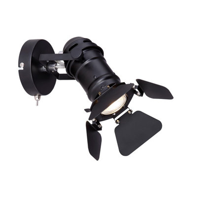 Luminosa Lighting Luminosa Egon Single Spotlight Black 1X Gu10 from B&Q