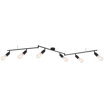 Luminosa Lighting Luminosa Martha 180Cm Ceiling Spotlight Bar Black 6X E27 from B&Q