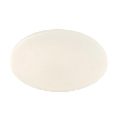 B&Q -  Luminosa Sajama I Decorative Flush Ceiling Light White Led Dimmable 3000-6500K Remote Control Timer Tuya Smart