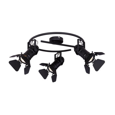Luminosa Lighting Luminosa Egon Ceiling Spotlight Clusters Black 3X Gu10 from B&Q