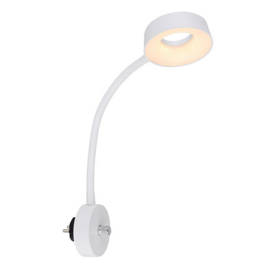 B&Q -  Luminosa Lehovo Reading Wall Light White Led 3000K