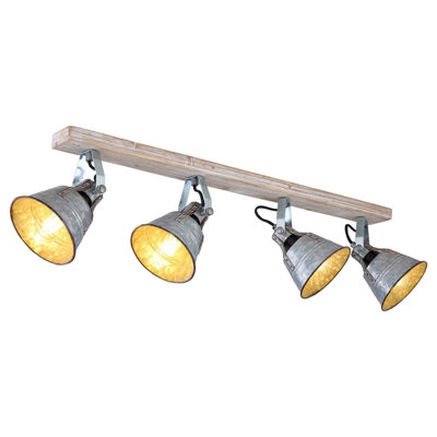 Luminosa Lighting Luminosa Günther I Ceiling Spotlight Bar White 4X E27 from B&Q