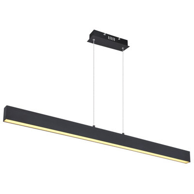Luminosa Lighting Luminosa Verena Bar Pendant Ceiling Light Matt Black Led 3000K from B&Q