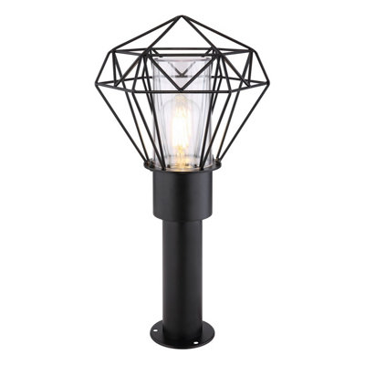 Luminosa Lighting Luminosa Horace Outdoor Pedestal Light Black Ip44 1X E27 from B&Q