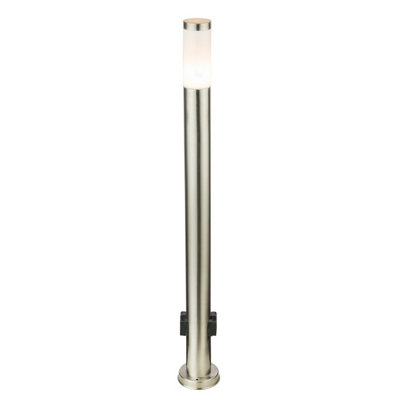 Luminosa Lighting Luminosa Boston Outdoor Bollard Stainless Steel Ip44 1X E27 3000K from B&Q