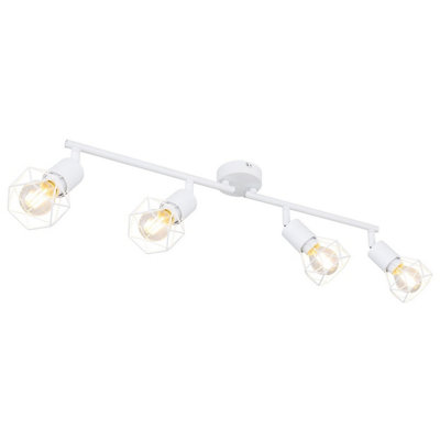 Luminosa Lighting Luminosa Xara I Ceiling Spotlight Bar White 4X E14 from B&Q