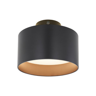 Luminosa Lighting Luminosa Jenny Surface Mounted Downlight Matt Black Led 3000K