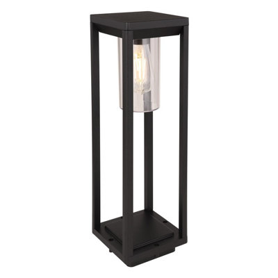 Luminosa Lighting Luminosa Candela Outdoor Bollard Matt Black Ip44 1X E27 from B&Q