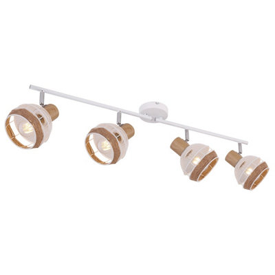 Luminosa Lighting Luminosa Widy Ceiling Spotlight Bar White 4X E27 from B&Q