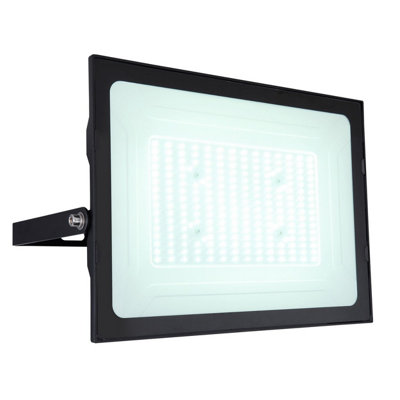 Luminosa Lighting Luminosa Helga I 19000Lm Outdoor Flood Light Black Ip44 Clear Glass Shade Led 6000K