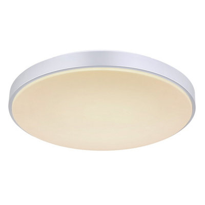Luminosa Lighting Luminosa Sonny 41Cm Flush Ceiling Light White Led Dimmable 2700-6500K Remote Control from B&Q