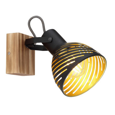 Luminosa Lighting Luminosa Lenna Single Spotlight Dark Brown 1X E27 from B&Q