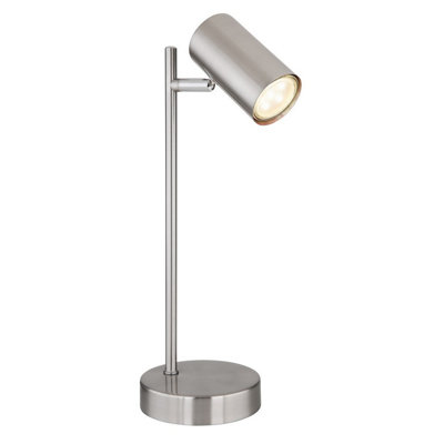 Luminosa Lighting Light Luminosa Ing Luminosa Robby Desk Task Lamp Nickel Matt 1X Gu10 35Cm