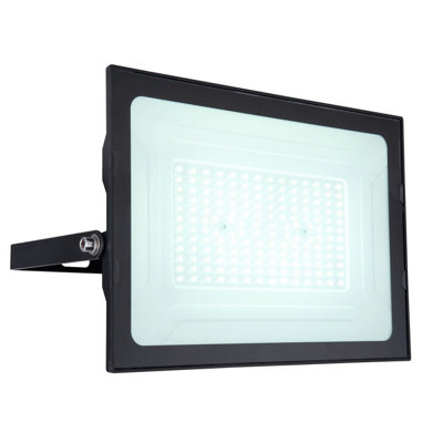 Luminosa Lighting Luminosa Helga I 14500Lm Outdoor Flood Light Black Ip44 Clear Glass Shade Led 6000K