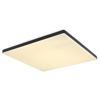 Luminosa Lighting Luminosa Ully Decorative Flush Ceiling Light White Led Dimmable 2700-6500K Remote Control Timer Tuya Smart from B&Q