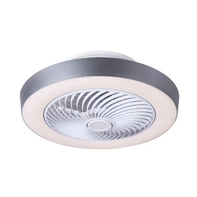Luminosa Lighting Luminosa Gharra Ceiling Fan White Led Dimmable 2700-6500K Remote Control from B&Q