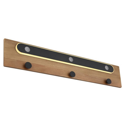 Luminosa Lighting Luminosa Chasey Integrated Led Wall Lamp Matt Black Led 3000K from B&Q