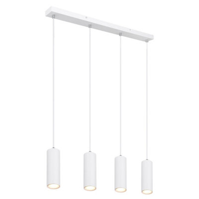 Luminosa Lighting Luminosa Robby Bar Pendant Ceiling Light White 4X Gu10 from B&Q