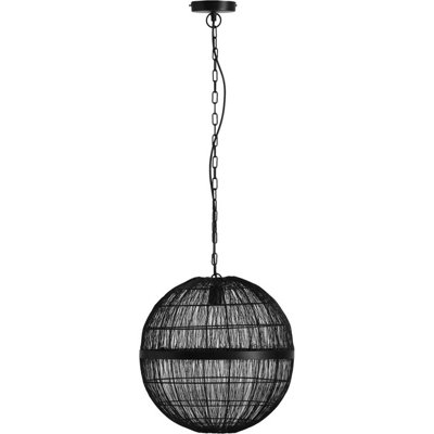Luminosa Lighting Luminosa Hermi Ii 40Cm Spherical Pendant Ceiling Light Matt Black 1X E27 from B&Q