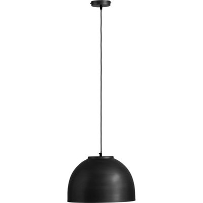 B&Q -  Luminosa Hermi Dome Pendant Ceiling Light Matt Black 1X E27