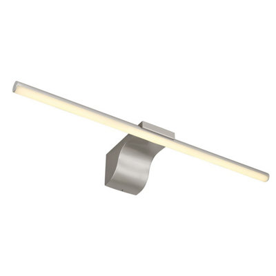 Luminosa Lighting Luminosa Pepe Bathroom Over Mirror Light Nickel Matt Ip44 Led 4000K from B&Q
