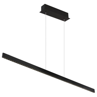 Luminosa Lighting Luminosa Dentsy 120Cm Bar Pendant Ceiling Light Matt Black Led 4000K Touch Dimmer from B&Q