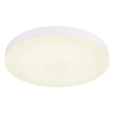 Luminosa Lighting Luminosa Matthew 40Cm Round Flush Ceiling Light White Matt Led 3000-6500K from B&Q