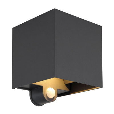 Luminosa Lighting Luminosa Veronika Outdoor Up Down Wall Lamp Anthracite Ip54 2X Led 3000K from B&Q