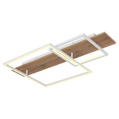 Luminosa Lighting Light/White Luminosa Ing Luminosa Vanni 75X40cm Integrated Led Semi Flush Ceiling Matt 2X Led 3000K Small