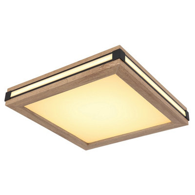 Luminosa Lighting Luminosa Carla 30Cm Flush Ceiling Light White Led 3000K from B&Q