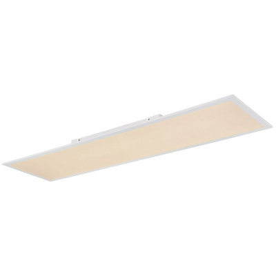 Luminosa Lighting Luminosa Doro Flush Ceiling Light White Matt 1X Rgb Led Dimmable 3000-6500K Remote Control from B&Q
