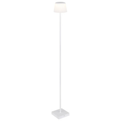 B&Q -  Luminosa Gregoir Led Integrated Floor Lamp White Matt Ip44 Led Dimmable 3000-5000K Touch Dimmer