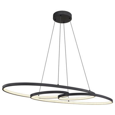 Luminosa Lighting Luminosa Spira Pendant Ceiling Light Matt Black 2X Led 2700-6500K from B&Q