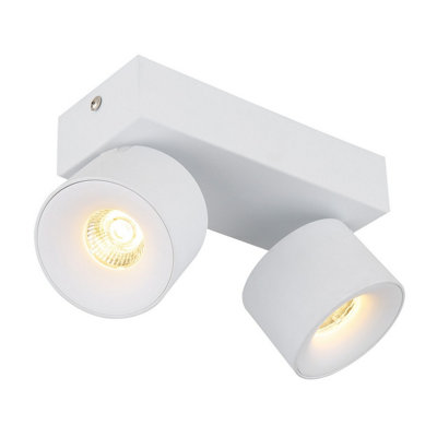 Luminosa Lighting Luminosa Rae Twin Ceiling Spotlight White Matt 2X Led 3000K from B&Q