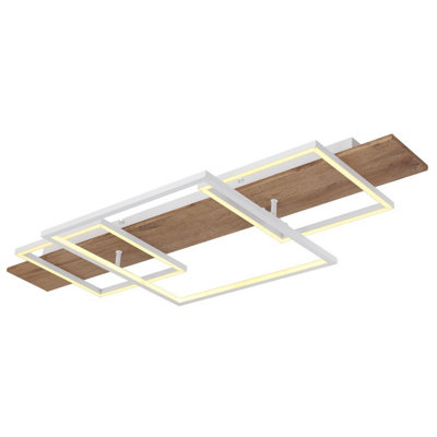 Luminosa Lighting Light/White Luminosa Ing Luminosa Vanni 95X40cm Integrated Led Semi Flush Ceiling Matt 3X Led 3000K Small