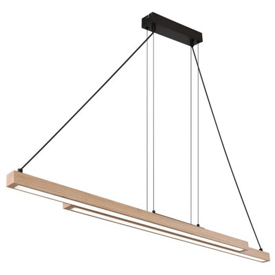 Luminosa Lighting Luminosa Grekkie Bar Pendant Ceiling Light Gold Led Dimmable 2700-6500K Remote Control Timer from B&Q