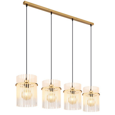 Netlighting Unisex Gold Gorley Bar Pendant Ceiling Light Matt Colours 4X E27 Size 4 - Image 3