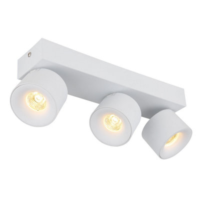 Luminosa Lighting Luminosa Rae Ceiling Spotlight Bar White Matt 3X Led 3000K from B&Q