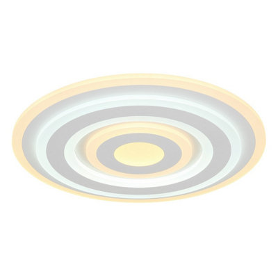 Luminosa Lighting Luminosa Alois Integrated Led Semi Flush Ceiling Light White Matt Led 2700-6500K from B&Q