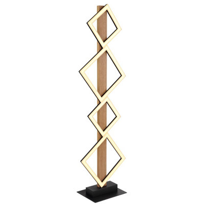 B&Q -  Luminosa Dustin Led Integrated Floor Lamp Matt Black 4X Led 3000K